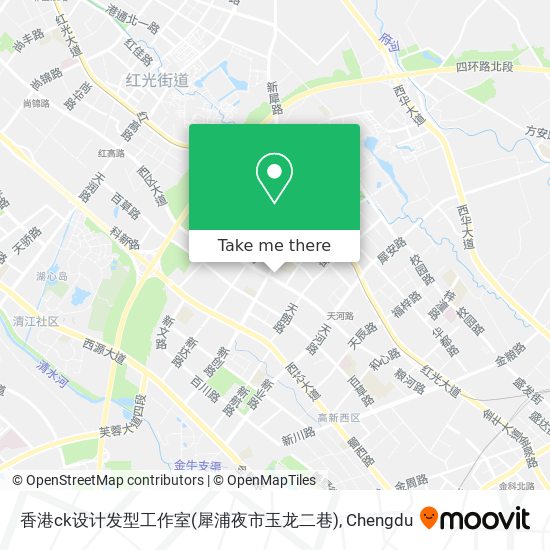 香港ck设计发型工作室(犀浦夜市玉龙二巷) map