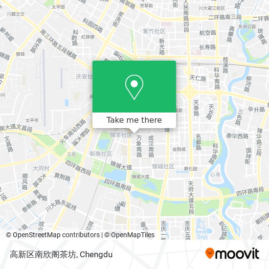 高新区南欣阁茶坊 map
