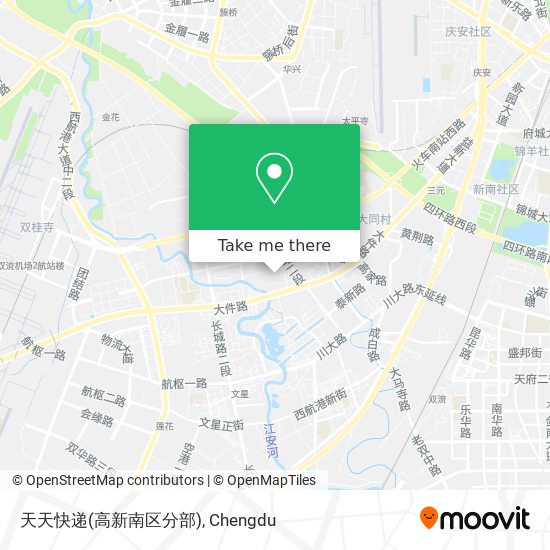 天天快递(高新南区分部) map