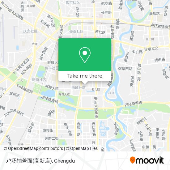 鸡汤铺盖面(高新店) map