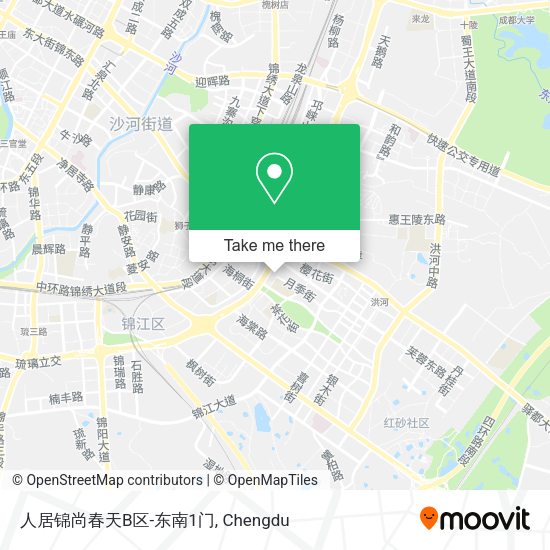 人居锦尚春天B区-东南1门 map