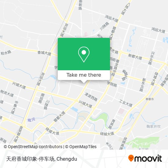 天府香城印象-停车场 map