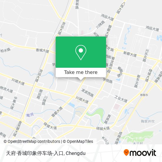 天府·香城印象停车场-入口 map