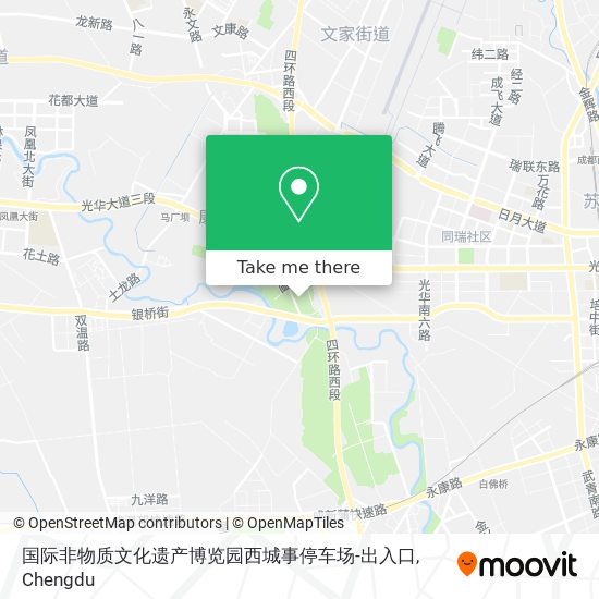 国际非物质文化遗产博览园西城事停车场-出入口 map