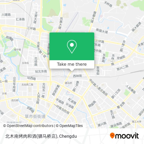 北木南烤肉和酒(驷马桥店) map