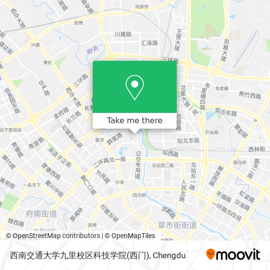 西南交通大学九里校区科技学院(西门) map
