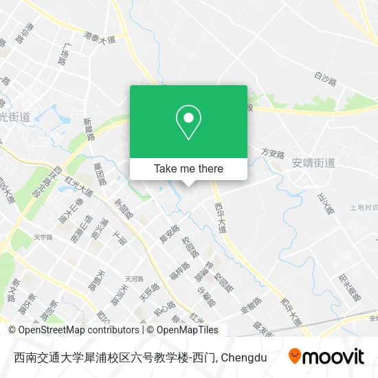 西南交通大学犀浦校区六号教学楼-西门 map