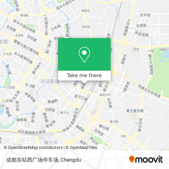 成都东站西广场停车场 map