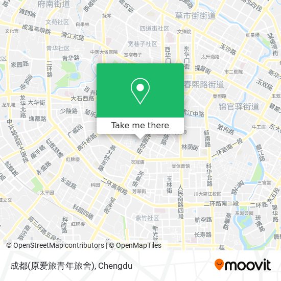 成都(原爱旅青年旅舍) map