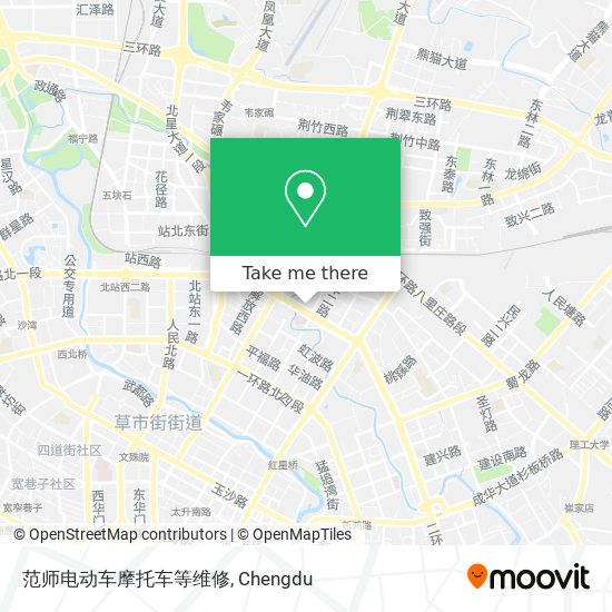 范师电动车摩托车等维修 map