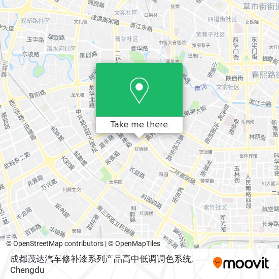 成都茂达汽车修补漆系列产品高中低调调色系统 map