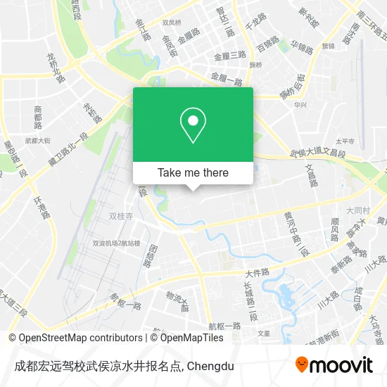 成都宏远驾校武侯凉水井报名点 map