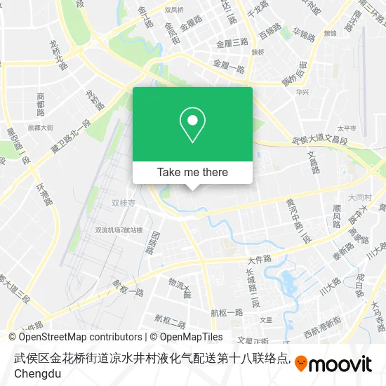 武侯区金花桥街道凉水井村液化气配送第十八联络点 map