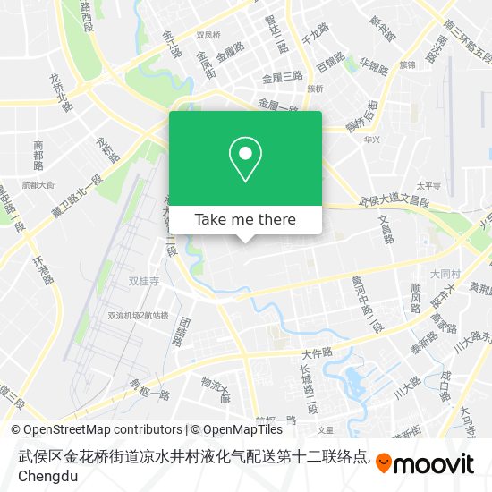 武侯区金花桥街道凉水井村液化气配送第十二联络点 map