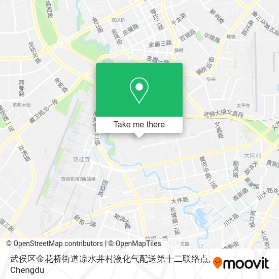 武侯区金花桥街道凉水井村液化气配送第十二联络点 map