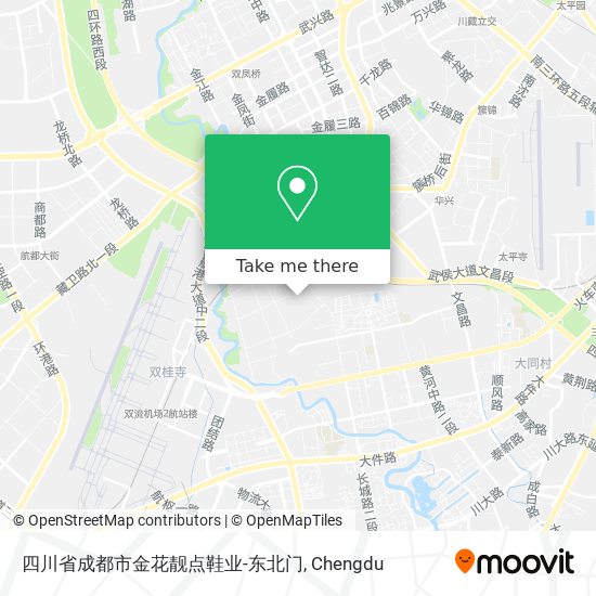 四川省成都市金花靓点鞋业-东北门 map