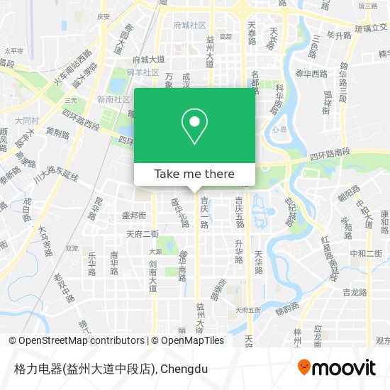 格力电器(益州大道中段店) map