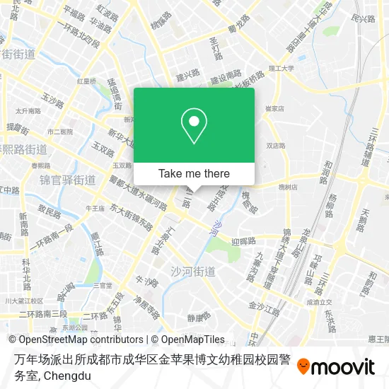 万年场派出所成都市成华区金苹果博文幼稚园校园警务室 map