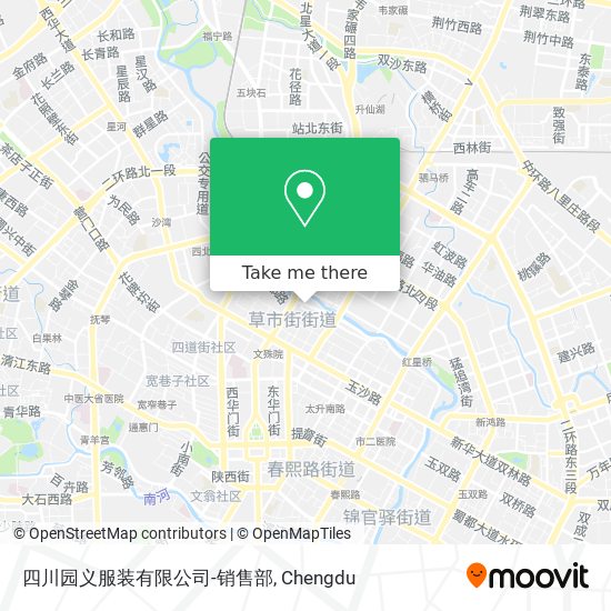 四川园义服装有限公司-销售部 map