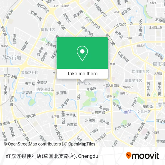 红旗连锁便利店(草堂北支路店) map