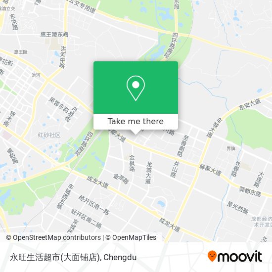 永旺生活超市(大面铺店) map