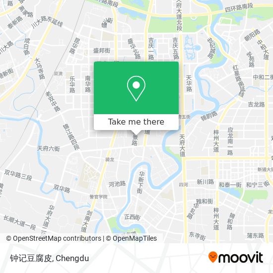钟记豆腐皮 map
