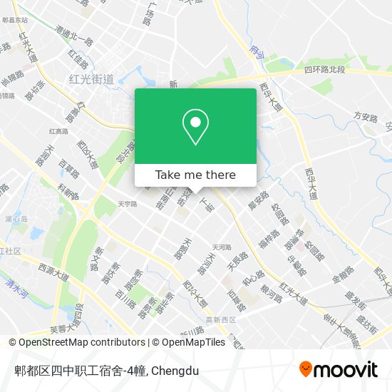 郫都区四中职工宿舍-4幢 map