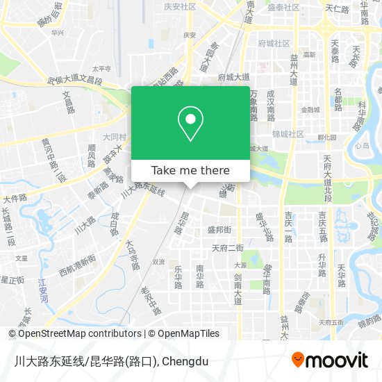 川大路东延线/昆华路(路口) map