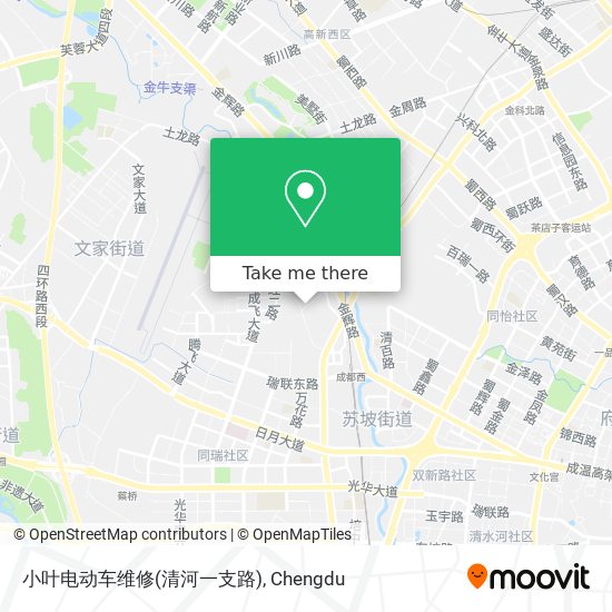 小叶电动车维修(清河一支路) map