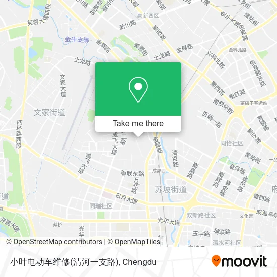 小叶电动车维修(清河一支路) map