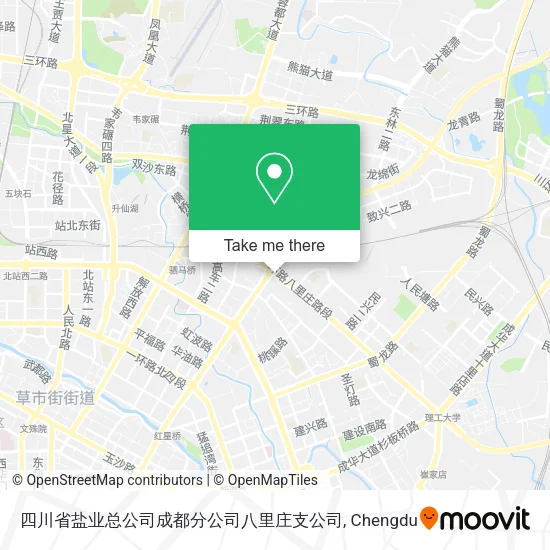 四川省盐业总公司成都分公司八里庄支公司 map