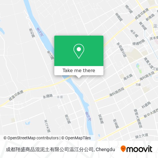 成都翔盛商品混泥土有限公司温江分公司 map