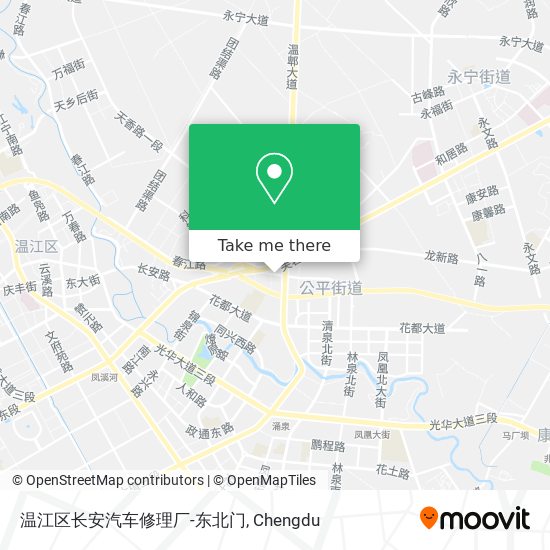 温江区长安汽车修理厂-东北门 map