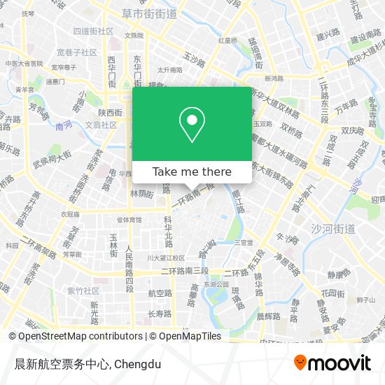 晨新航空票务中心 map