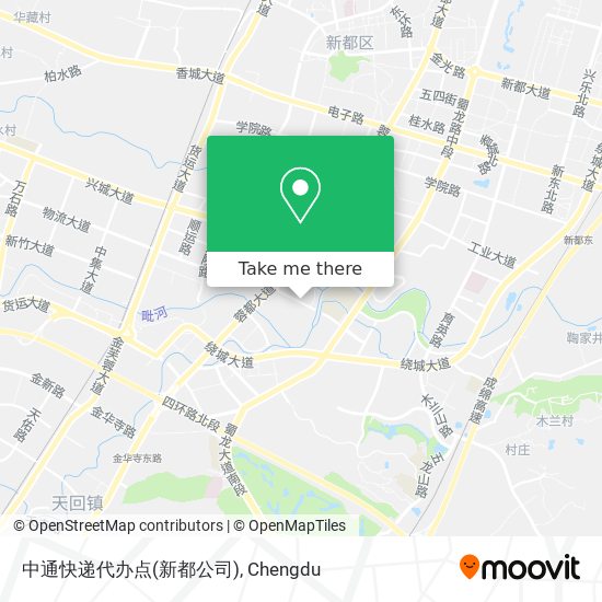 中通快递代办点(新都公司) map
