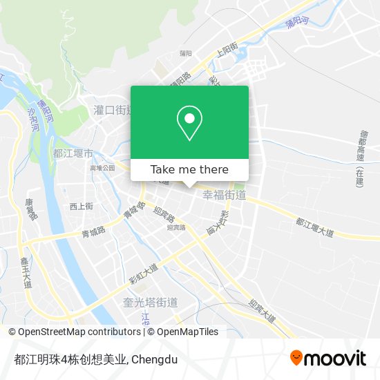 都江明珠4栋创想美业 map