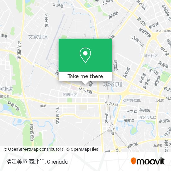 清江美庐-西北门 map