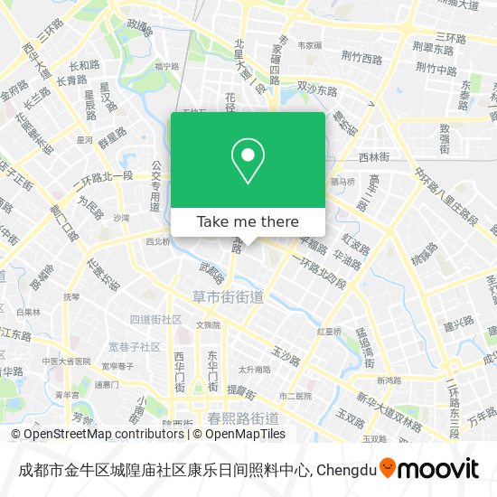 成都市金牛区城隍庙社区康乐日间照料中心 map