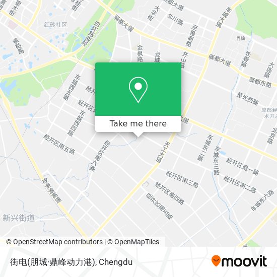 街电(朋城·鼎峰动力港) map