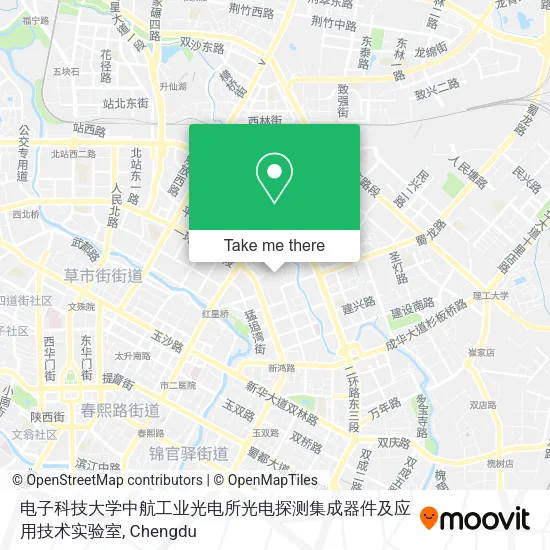 电子科技大学中航工业光电所光电探测集成器件及应用技术实验室 map