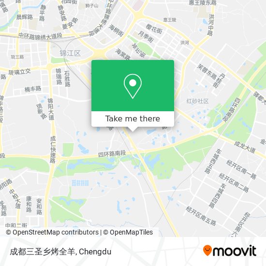 成都三圣乡烤全羊 map