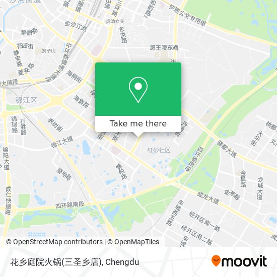 花乡庭院火锅(三圣乡店) map
