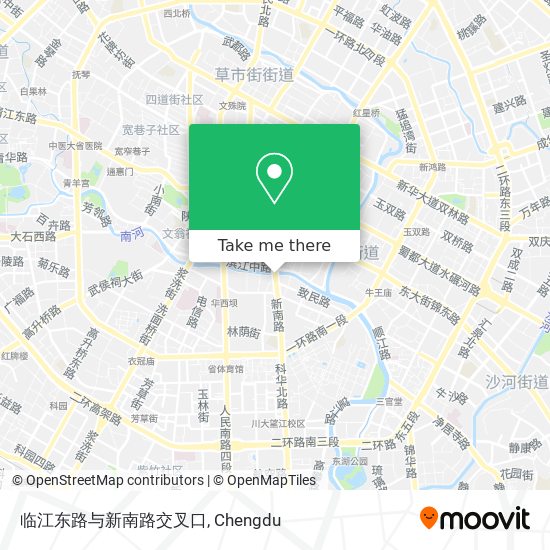 临江东路与新南路交叉口 map