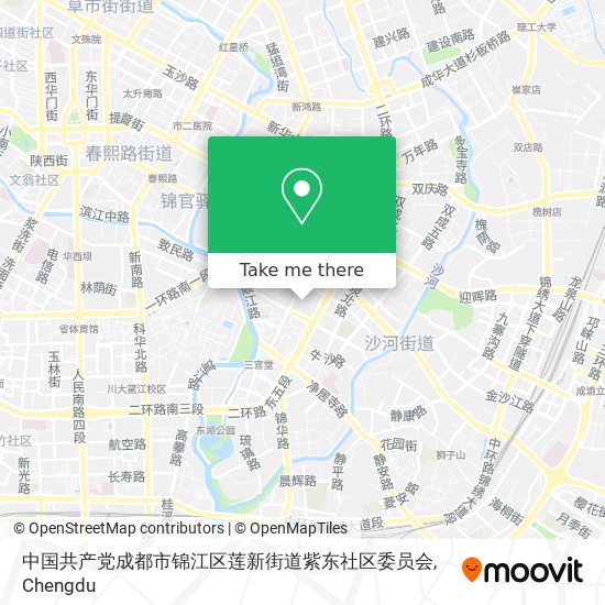 中国共产党成都市锦江区莲新街道紫东社区委员会 map