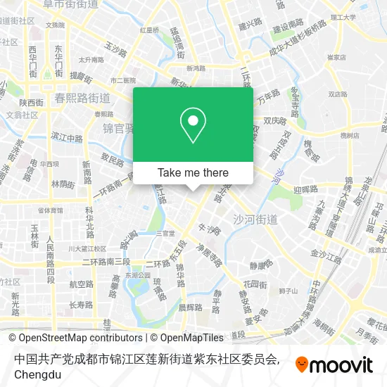 中国共产党成都市锦江区莲新街道紫东社区委员会 map