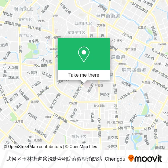 武侯区玉林街道浆洗街4号院落微型消防站 map