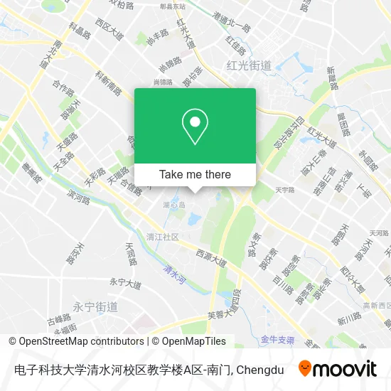 电子科技大学清水河校区教学楼A区-南门 map