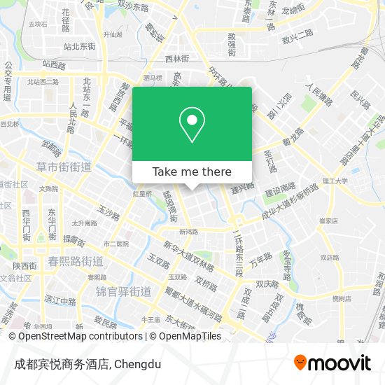 成都宾悦商务酒店 map