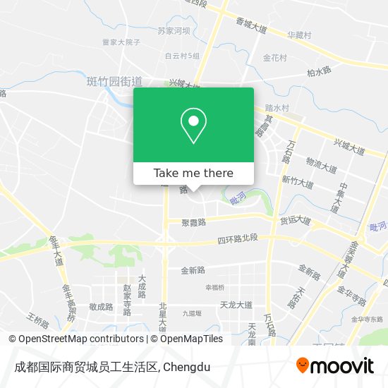 成都国际商贸城员工生活区 map