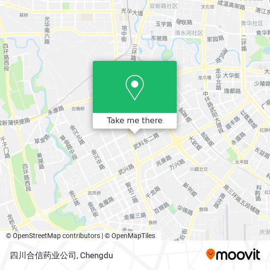 四川合信药业公司 map